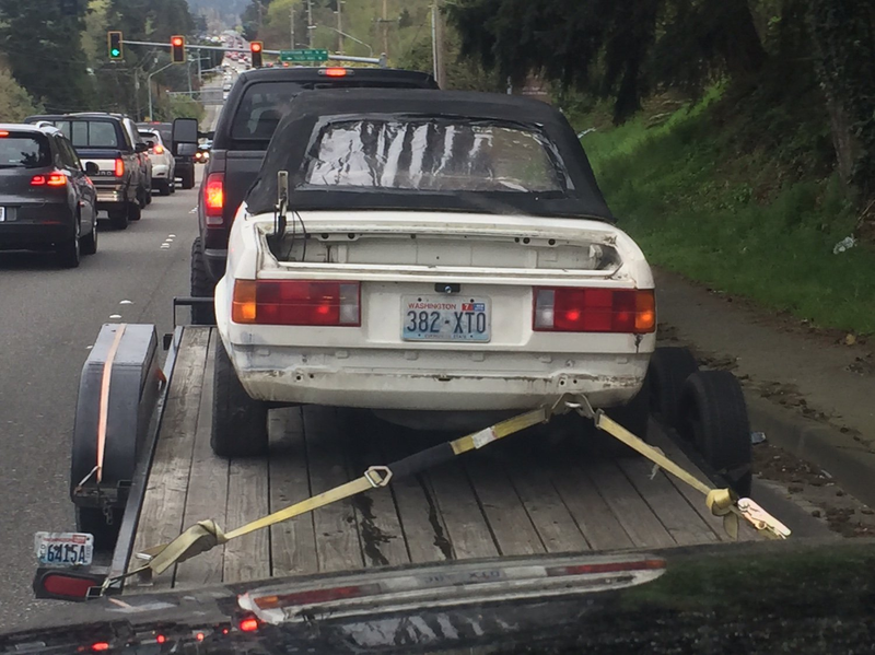 Taking the BMW home.